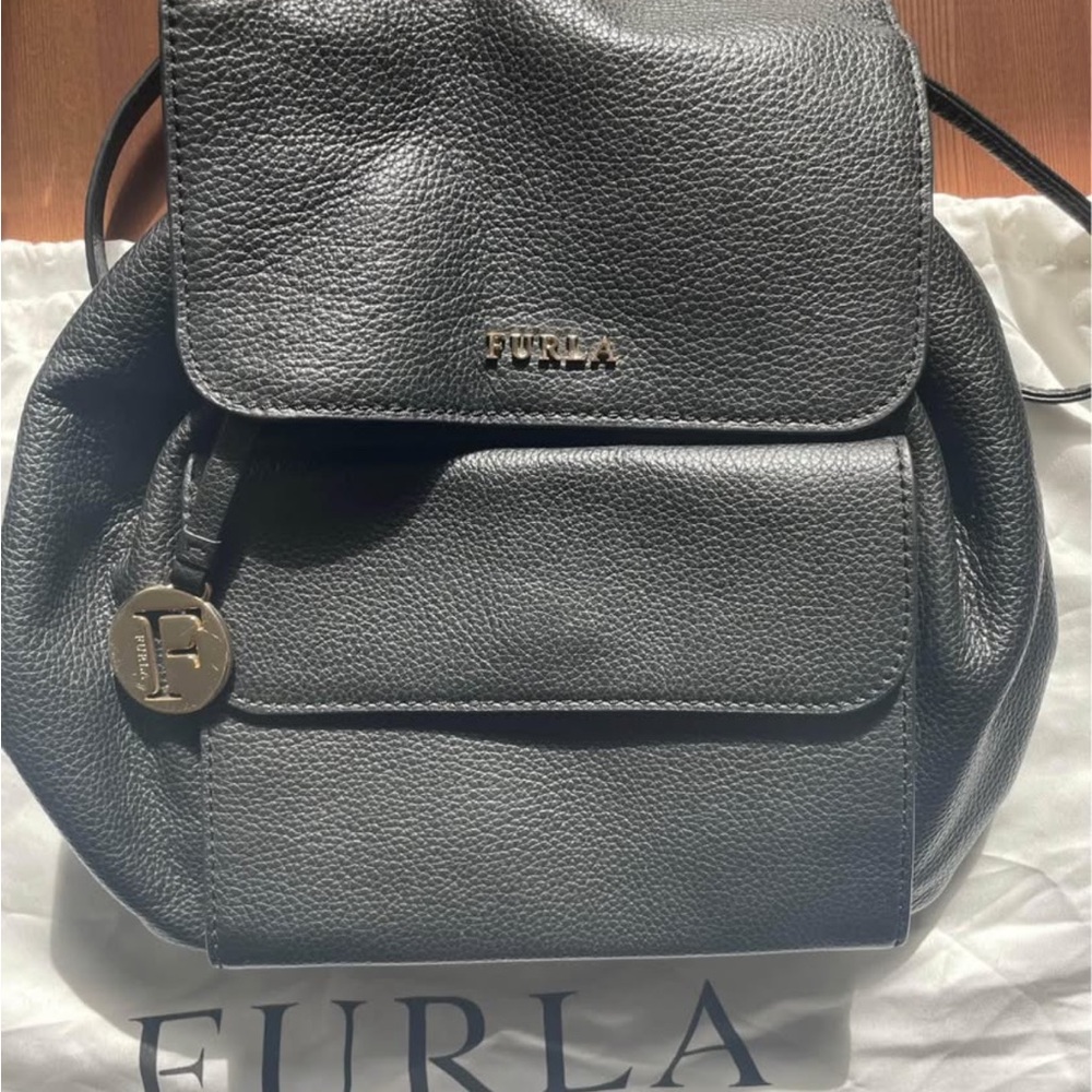 Furla Black Leather Women's Bag